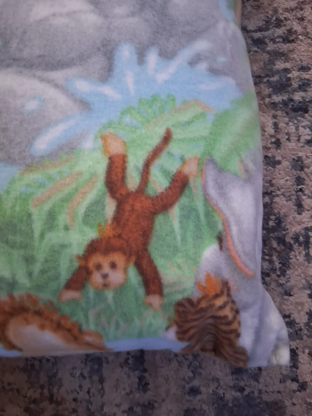 Green Safari Animal Print Pet Pillow